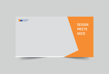 Interior Designer Social Media Banner template. Marketing Materials | Post, Cover | Instant Download, Editable Design