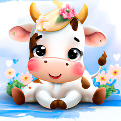 Cartoon cow