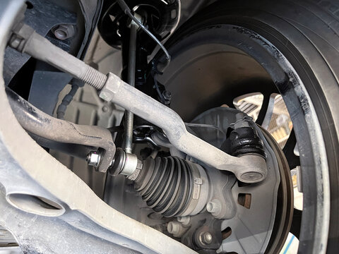 steering rack tie rod of right wheel is checked during the maintenance with inner and outer tie rod end, control coil springs , ball joint and rack pinion unit by machanic before going long trip
