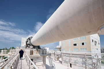 Powerful rotating kiln for calx roasting at production plant