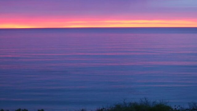 Blue and Purple Sunrise Over the Atlantic Ocean at the Cape Cod National Seashore