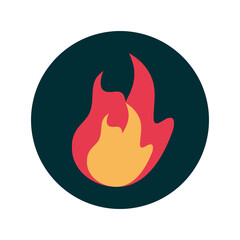 Fire flame icon png image with transparent background