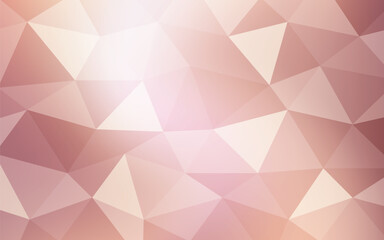 Abstract Geometric Polygon Rose Gold Color Background. Vector illustration. Eps10 