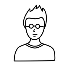 person avatar line icon