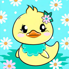 animals Duck cute cartoon