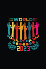 World population day, 2023 t shirt design