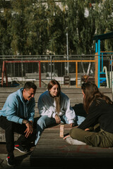 Obraz premium Laughing and playing game 