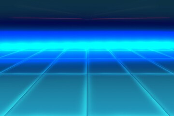 3d rendering of abstract background with glowing effects at ground