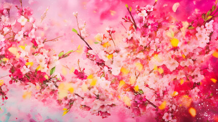 Obraz na płótnie Canvas pink blossom in spring