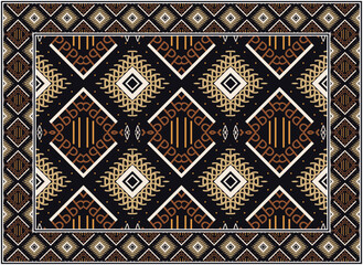 Antique Persian carpet, Scandinavian Persian rug modern African Ethnic Aztec style design for print fabric Carpets, towels, handkerchiefs, scarves rug,