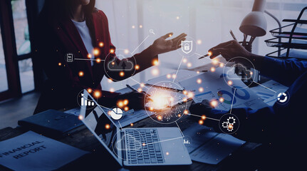 Digital transformation technology strategy, IoT, internet of things. transformation of ideas and the adoption of technology in business in the digital age, enhancing global business capabilities. Ai