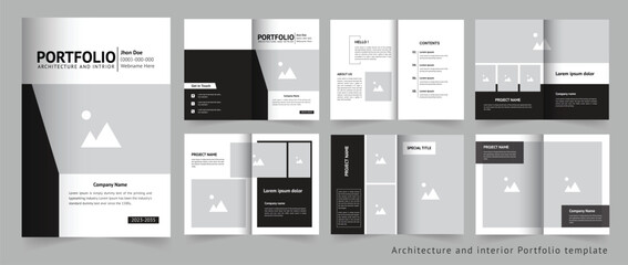 Professional Architecture portfolio or interior portfolio template