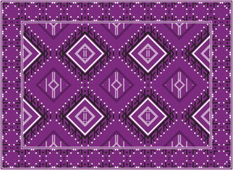 Obraz premium Persian rug patterns, Motif Ethnic seamless Pattern Scandinavian Persian rug modern African Ethnic Aztec style design for print fabric Carpets, towels, handkerchiefs, scarves rug,