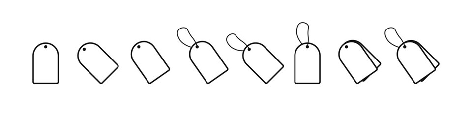 Fototapeta premium Tag icon. Label. Price. Vector illustration on a white background.