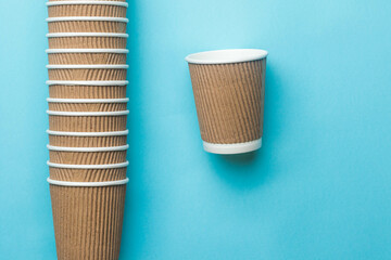 Empty coffee cups