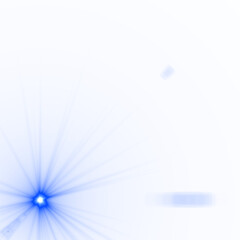 Blue lens transparent flare PNG