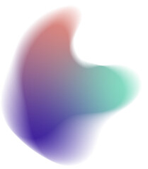 Gradient iridescent shapes.