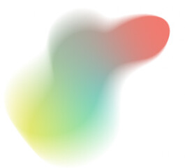 Gradient iridescent shapes.