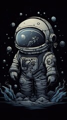 Fototapeta premium alien planet earth AI Art 