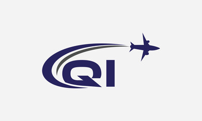 Tour and travel logo design, Airline agency symbol and aviation company monogram vector	