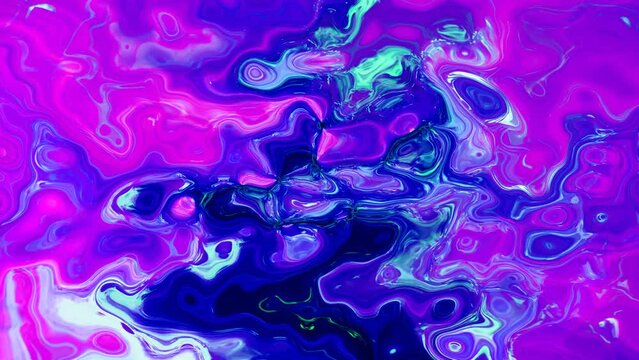 animated texture liquid background . abstract water multicolor zigzag twist shiny liquid curve fluid pattern wavy motion 