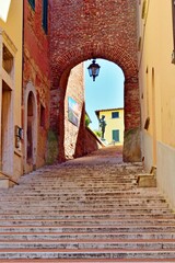 cityscape of Foiano della Chiana, medieval Tuscan village in the province of Arezzo, Italy	