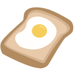 bread and eggs illustration