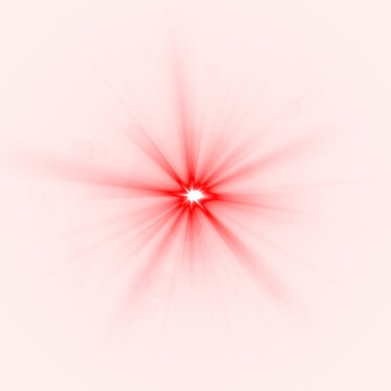Red Lens Flare Transparent Background