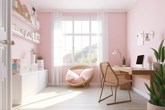 office room pastel