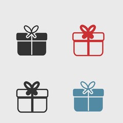 Gift card vector icon illustration sign