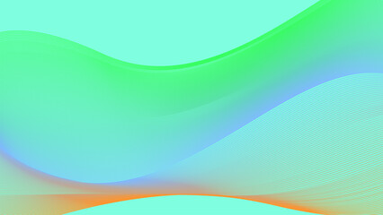 Abstract gradient mesh background with wavy and colorful style
