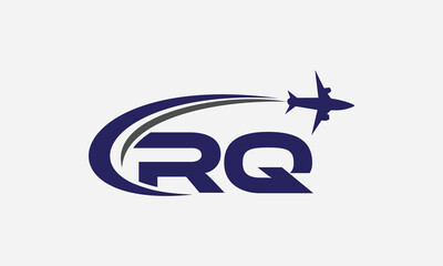 Tour and travel logo design, Airline agency symbol and aviation company monogram vector	