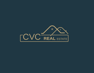 CVC Real Estate and Consultants Logo Design Vectors images. Luxury Real Estate Logo Design