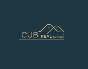 CUB Real Estate and Consultants Logo Design Vectors images. Luxury Real Estate Logo Design