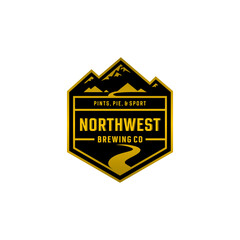 NorthWest Breewing Logo Vintage Business