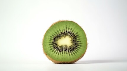 Kiwi fruit isolated on white background created with generative AI technology