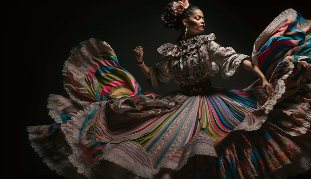 Hispanic Heritage Month September 15 - October 15. Background, poster, greeting card, banner design. Generative AI	