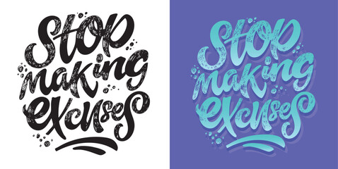 Motivation cute hand drawn doodle lettering postcard. T-shirt design, mug print.