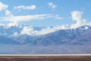 Fototapeta na wymiar Bad water basin in Death Valley National park in California
