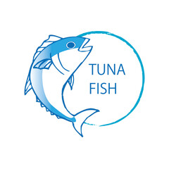 マグロ　ロゴ　アイコン　tuna fish　logo