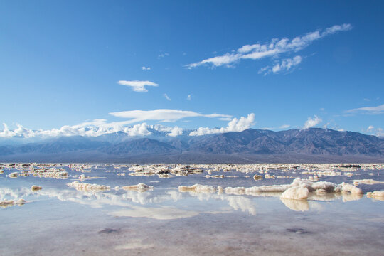 Bad Water Basin In Death Valley National Park In California