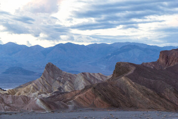 Naklejka na ściany i meble Colorful mountains and unique landscape of Death Valley National park.
