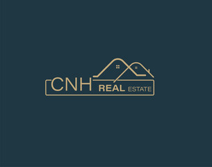 CNH Real Estate and Consultants Logo Design Vectors images. Luxury Real Estate Logo Design