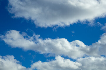 Blue sky with white clouds