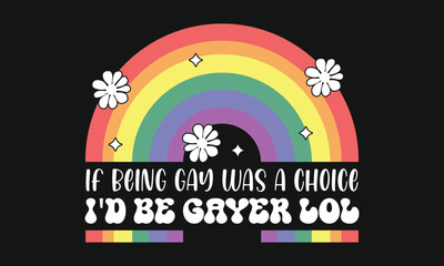 Pride LGBT Gay Retro T-shirt Design