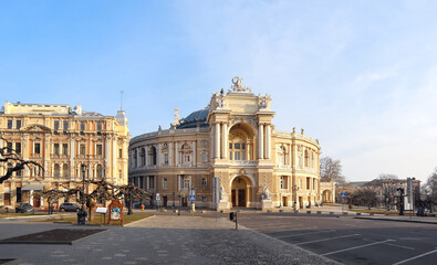 Fototapeta na wymiar Opera House in Odessa, Ukraine
