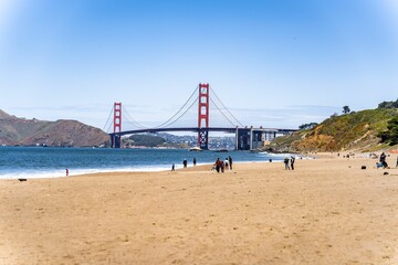 Golden Gate Bridge from the coast