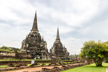 Fototapeta premium Wat Phra Si Sanphet at Ayutthaya Historical Park