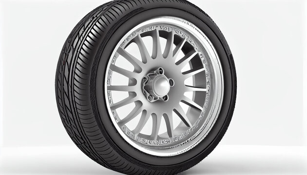 Car tires in row,New Design Tires, Summer, Winter Ai generated image