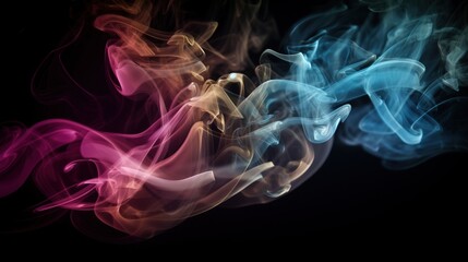 Fototapeta premium Artistic Smoke Colors Backgrounds.Generative AI